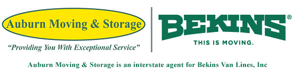 auburn moving and storage logo, roseville movers and bekins interstate agent